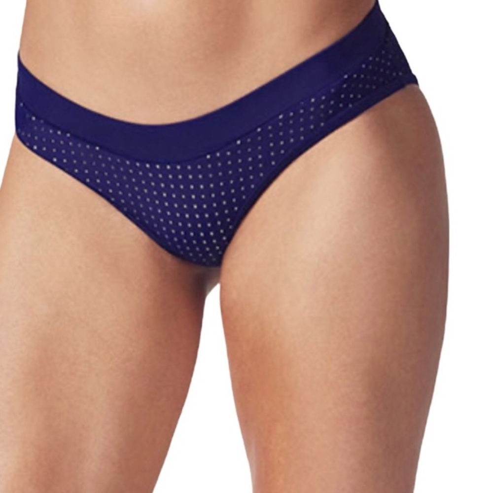 Fabletics Valentina Bikini Bottom Blue & Nude Sm